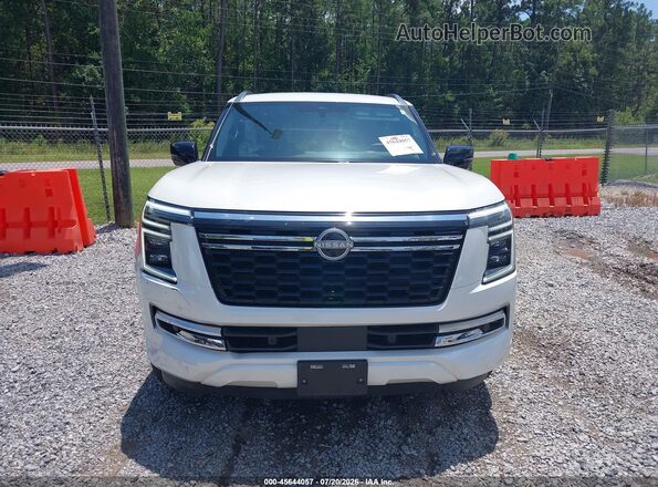 JN8AY3BA8S9000528 2025 NISSAN ARMADA White Սարքավորումների վահանակի տեսք