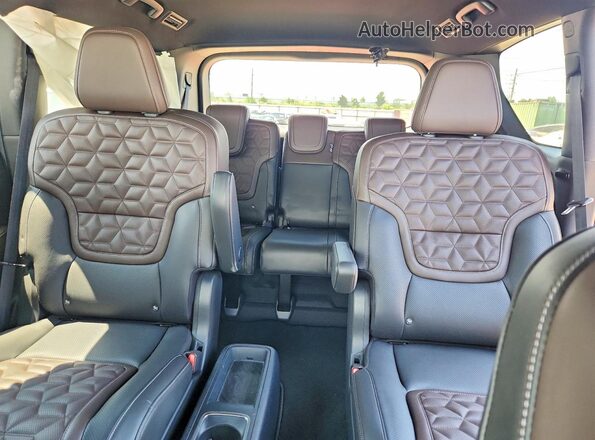 JN8AY3EB9S9101839 2025 NISSAN ARMADA White Widok tylnych siedzeń