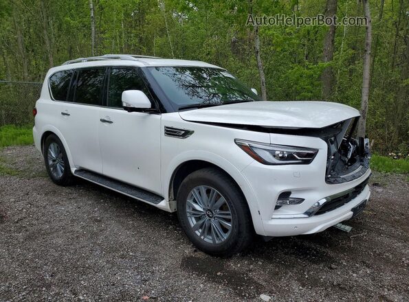 JN8AZ2AE5R9329628 2024 INFINITI QX80 Белый Передняя правая четверть