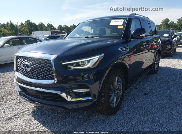 JN8AZ2AF1R9765367 2024 INFINITI QX80 Dark Blue Front left