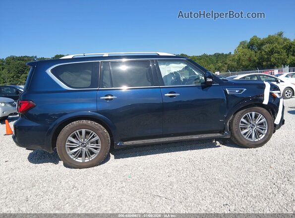JN8AZ2AF1R9765367 2024 INFINITI QX80 Dark Blue Rear interior view