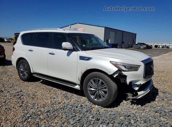 JN8AZ2AF2M9720835 2021 INFINITI QX80 Белый Передняя правая четверть