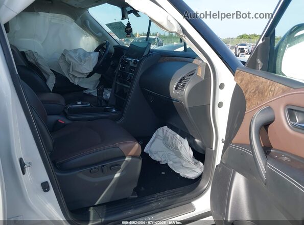 JN8AZ2AF2P9757338 2023 INFINITI QX80 White Вид салону спереду