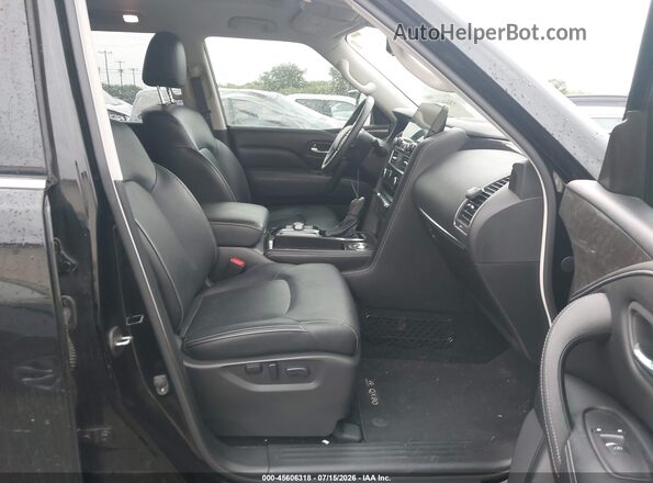 JN8AZ2AF4P9756501 2023 INFINITI QX80 Black Вид салону спереду