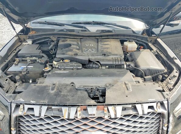 JN8AZ2AF9M9716958 2021 INFINITI QX80 Black ძრავის განყოფილების ხედი