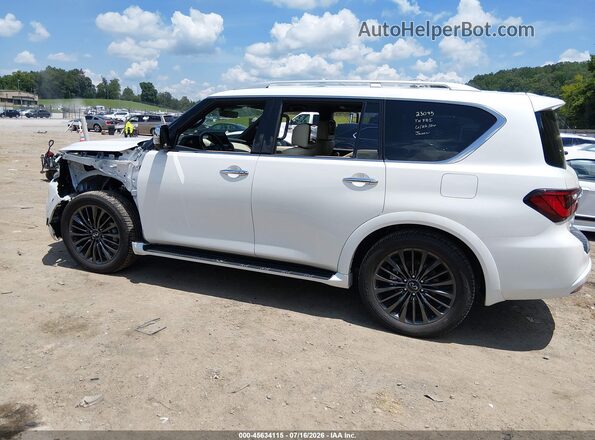JN8AZ2BE0P9301991 2023 INFINITI QX80 White სალონის 360-გრადუსიანი ხედი