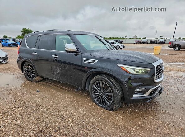 JN8AZ2BE2P9302317 2023 INFINITI QX80 Черный Передняя правая четверть
