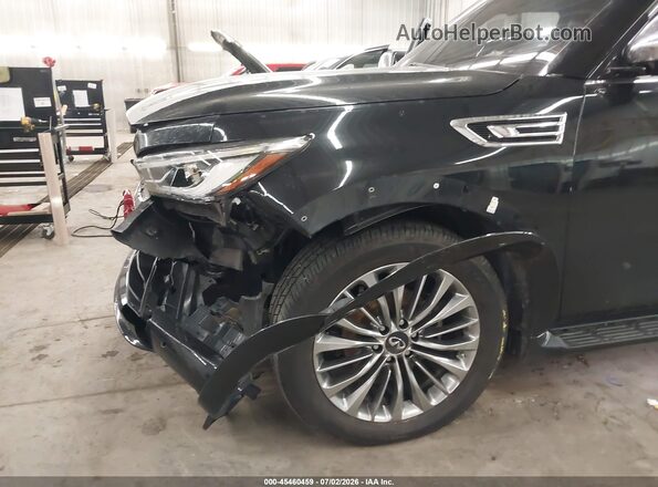 JN8AZ2BE7M9268144 2021 INFINITI QX80 Black წინა ხედი
