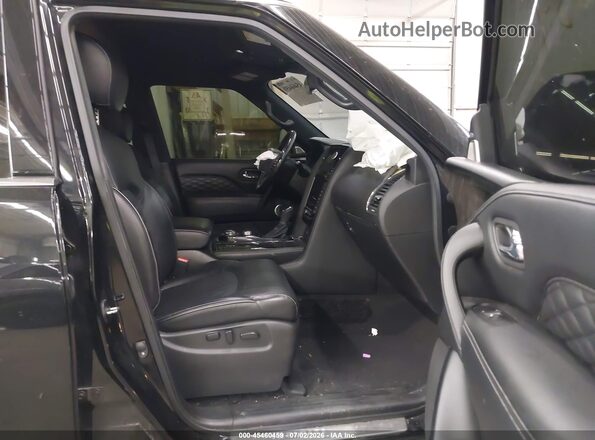 JN8AZ2BE7M9268144 2021 INFINITI QX80 Black წინა სალონის ხედი