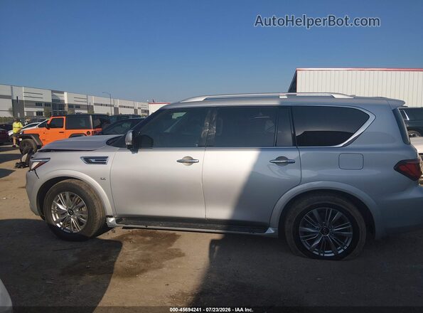 JN8AZ2ND4J9840267 2018 INFINITI QX80 Silver Widok wnętrza 360 stopni