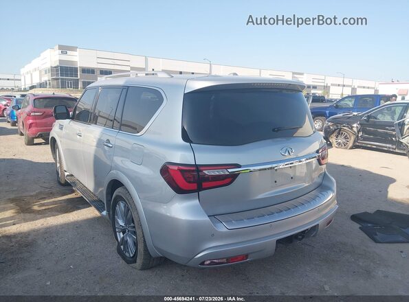 JN8AZ2ND4J9840267 2018 INFINITI QX80 Silver Tył lewy