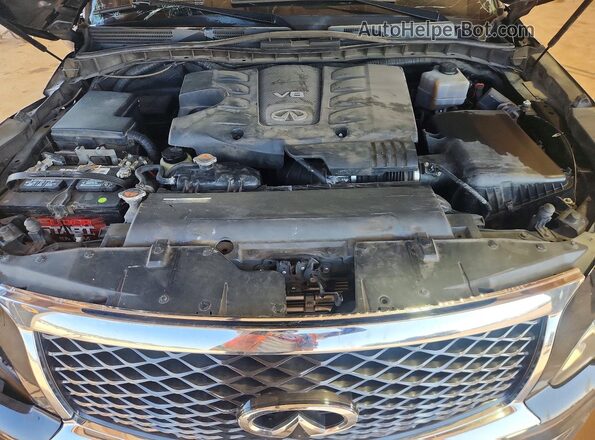 JN8AZ2ND6G9801642 2016 INFINITI QX80 Black Engine compartment view