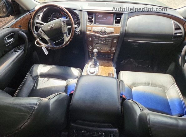JN8AZ2NE1G9123455 2016 INFINITI QX80 Black წინა პანელის ხედი