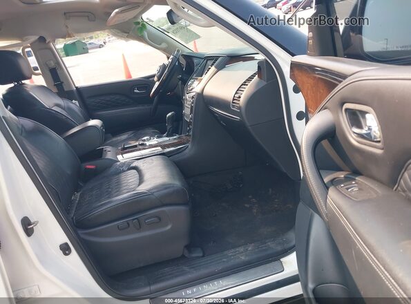 JN8AZ2NE2K9236887 2019 INFINITI QX80 White Widok wnętrza z przodu