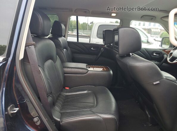JN8AZ2NE5G9125595 2016 INFINITI QX80 Blue Սալոնի հետևի տեսք