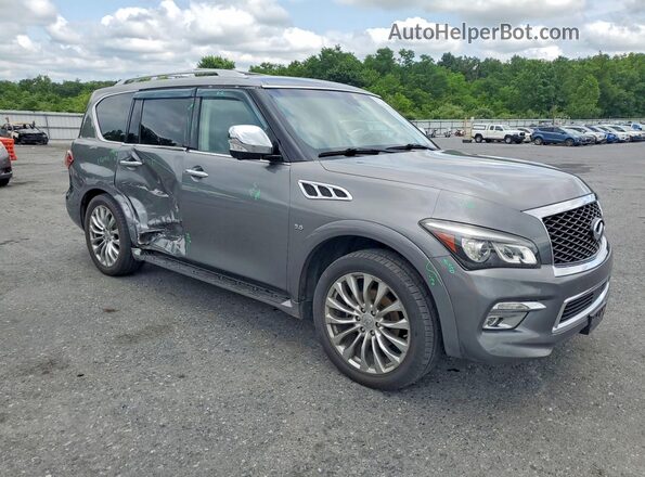JN8AZ2NE5H9152930 2017 INFINITI QX80 Gray Առջևի աջ