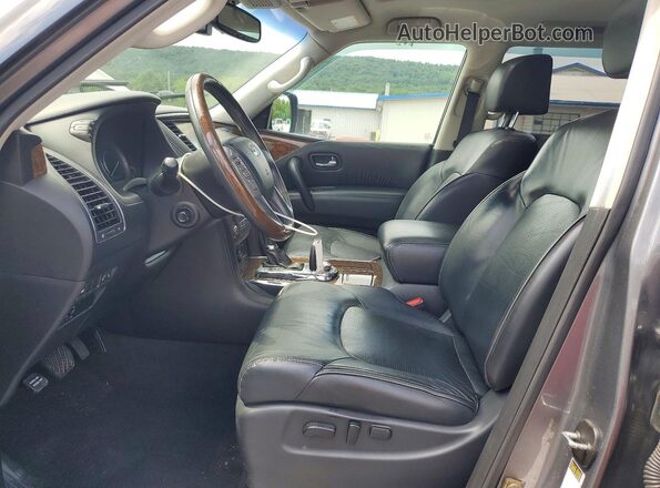 JN8AZ2NE5H9152930 2017 INFINITI QX80 Gray Սալոնի դիմացի տեսք