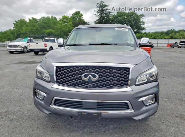 JN8AZ2NE5H9152930 2017 INFINITI QX80 Gray Դիմացի տեսք