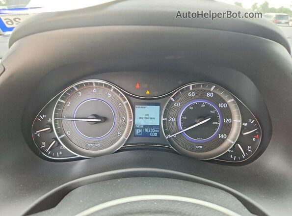 JN8AZ2NE5K9225267 2019 INFINITI QX80 Beige Instrument cluster view