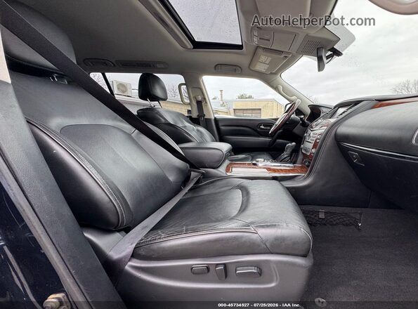 JN8AZ2NE5K9226385 2019 INFINITI QX80 Синий Вид салона спереди
