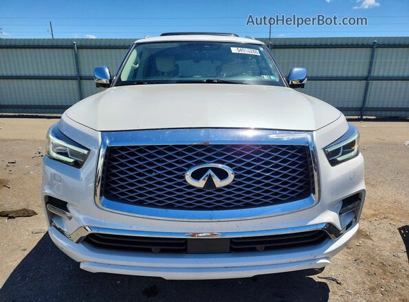 JN8AZ2NE5K9229187 2019 INFINITI QX80 White Vista frontal