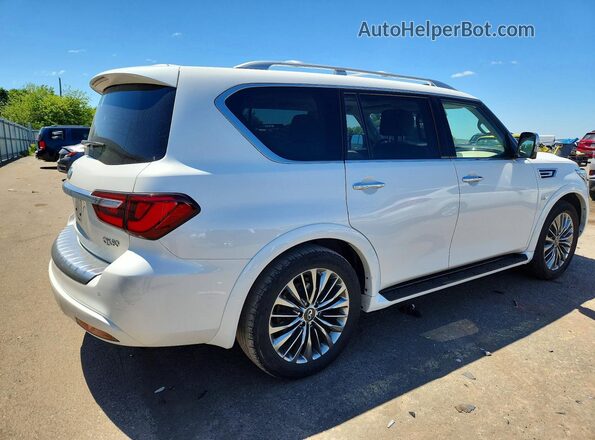 JN8AZ2NE5K9229187 2019 INFINITI QX80 White Trasero derecho
