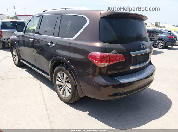 JN8AZ2NEXH9154754 2017 INFINITI QX80 Burgundy უკანა მარცხენა