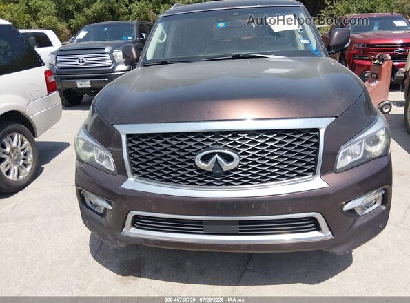 JN8AZ2NEXH9154754 2017 INFINITI QX80 Burgundy წინა ხედი