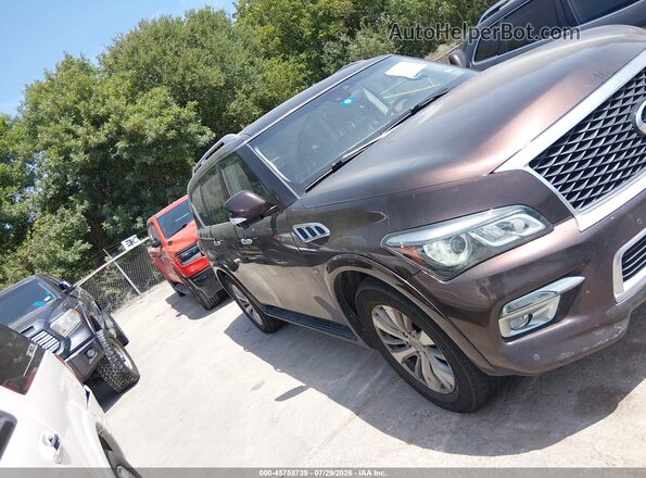 JN8AZ2NEXH9154754 2017 INFINITI QX80 Burgundy უკანა სალონის ხედი