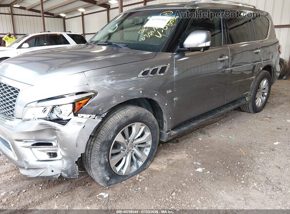 JN8AZ2NF0G9610588 2016 INFINITI QX80 Gray Вид спереду