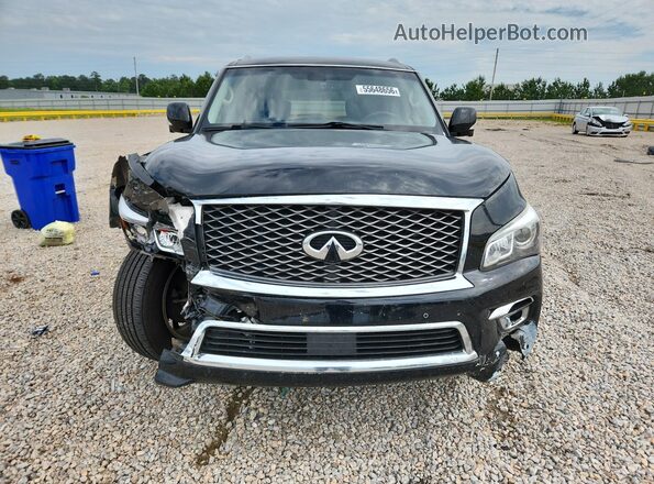 JN8AZ2NF0G9610929 2016 INFINITI QX80 Black წინა ხედი