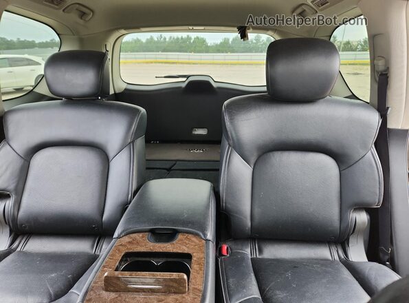 JN8AZ2NF0G9610929 2016 INFINITI QX80 Black უკანა სავარძლების ხედი