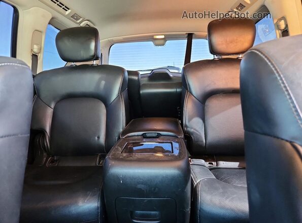 JN8AZ2NF0L9703847 2020 INFINITI QX80 Silver Rear seats view