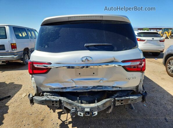JN8AZ2NF0L9703847 2020 INFINITI QX80 Silver Rear view