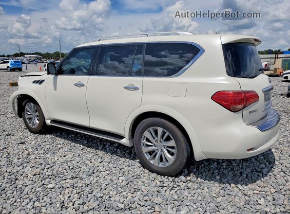 JN8AZ2NF1H9640992 2017 INFINITI QX80 White Հետևի ձախ