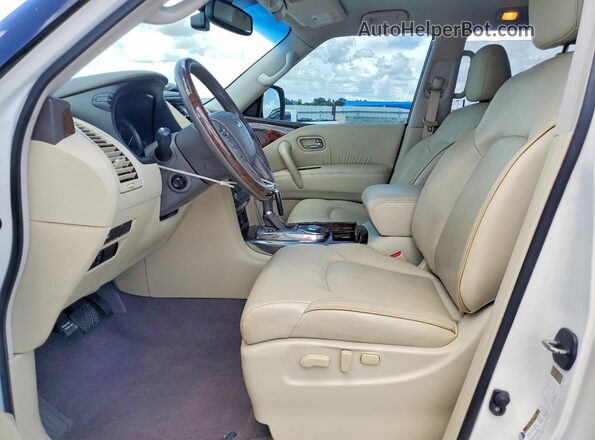 JN8AZ2NF1H9640992 2017 INFINITI QX80 White Սալոնի դիմացի տեսք