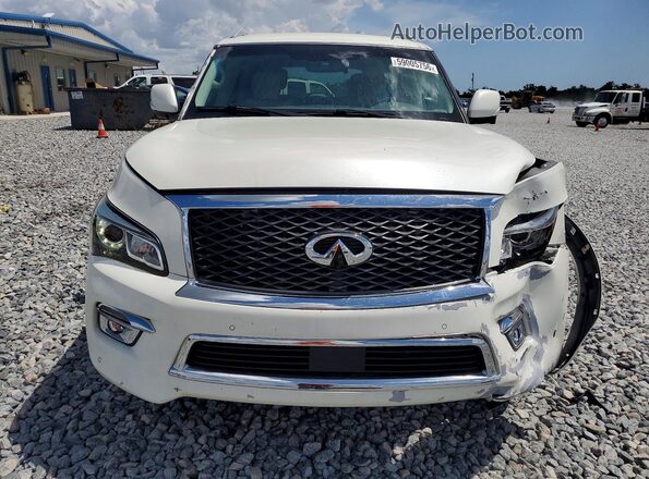 JN8AZ2NF1H9640992 2017 INFINITI QX80 White Դիմացի տեսք