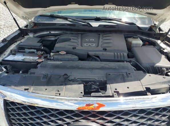 JN8AZ2NF1H9640992 2017 INFINITI QX80 White Սալոնի հետևի տեսք