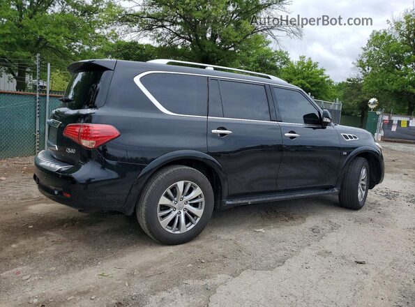 JN8AZ2NF2G9610995 2016 INFINITI QX80 Black Հետևի աջ