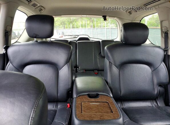 JN8AZ2NF2G9610995 2016 INFINITI QX80 Black Հետևի նստատեղերի տեսք