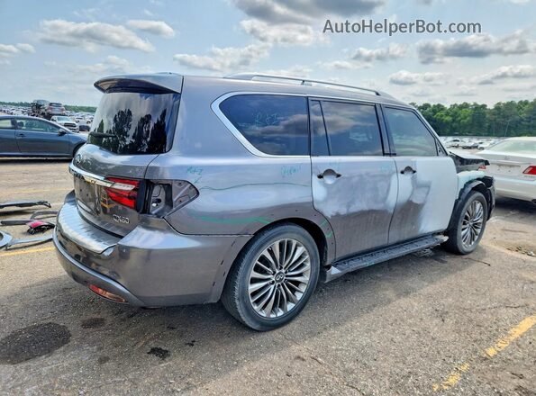 JN8AZ2NF2J9661467 2018 INFINITI QX80 Угольный Задняя правая четверть