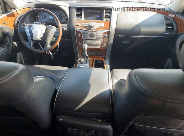 JN8AZ2NF2K9687911 2019 INFINITI QX80 Gray Առջևի վահանակի տեսք