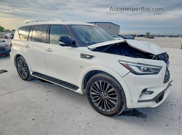 JN8AZ2NF2L9701386 2020 INFINITI QX80 Белый Передняя правая четверть