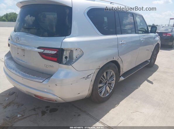 JN8AZ2NF3J9662482 2018 INFINITI QX80 Silver უკანა მარჯვენა