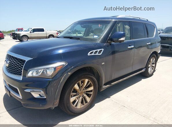JN8AZ2NF4G9611792 2016 INFINITI QX80 Blue Front left