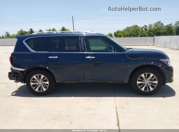 JN8AZ2NF4G9611792 2016 INFINITI QX80 Blue Rear interior view
