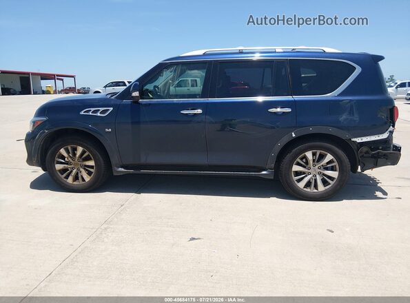 JN8AZ2NF4G9611792 2016 INFINITI QX80 Blue 360 interior view