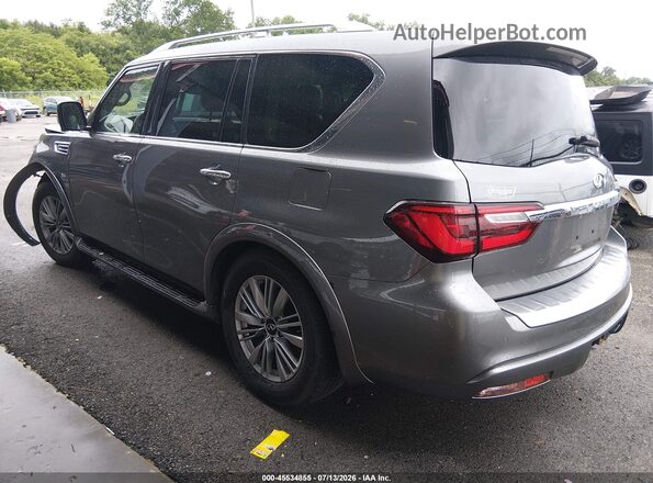 JN8AZ2NF4K9681981 2019 INFINITI QX80 Gray Trasero izquierdo