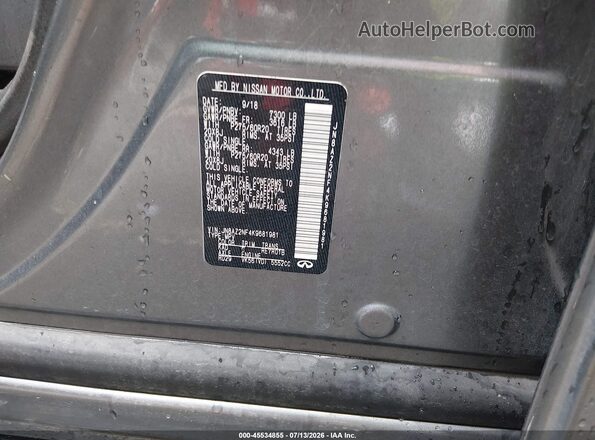 JN8AZ2NF4K9681981 2019 INFINITI QX80 Gray Vista del compartimento del motor