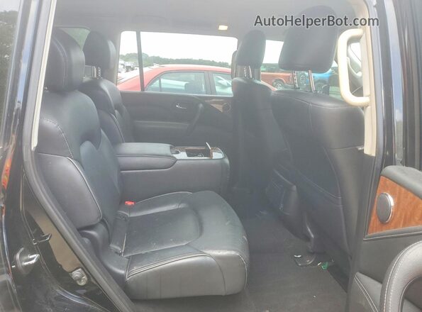 JN8AZ2NF4K9684606 2019 INFINITI QX80 Black Вид задніх сидінь